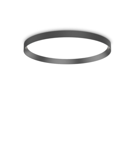 FLY Lámpara de techo LED Metal, plástico, aluminio Negro mate