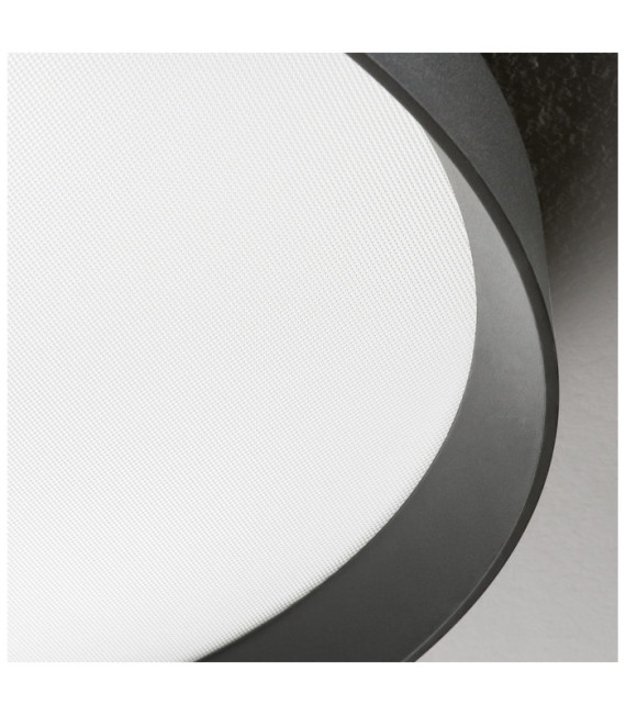 Plafoniera LED FLY Metallo, plastica, alluminio Nero opaco