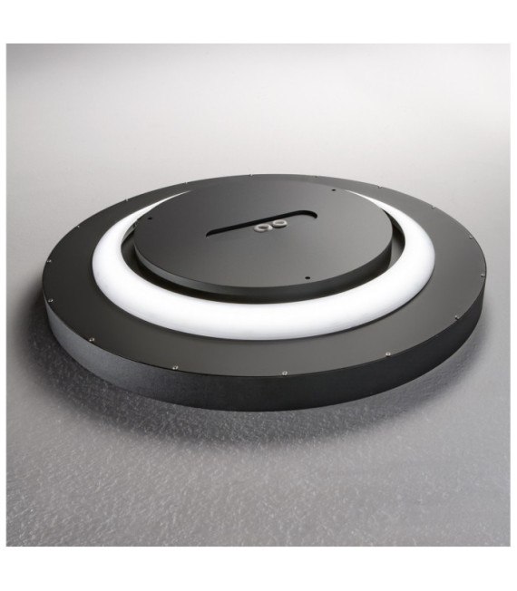 FLY LED ceiling light Metal, plastic, aluminum Matt black