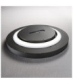 FLY LED ceiling light Metal, plastic, aluminum Matt black