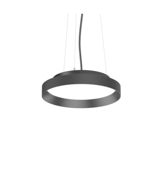 FLY Lámpara colgante LED Vidrio, Metal Negro mate