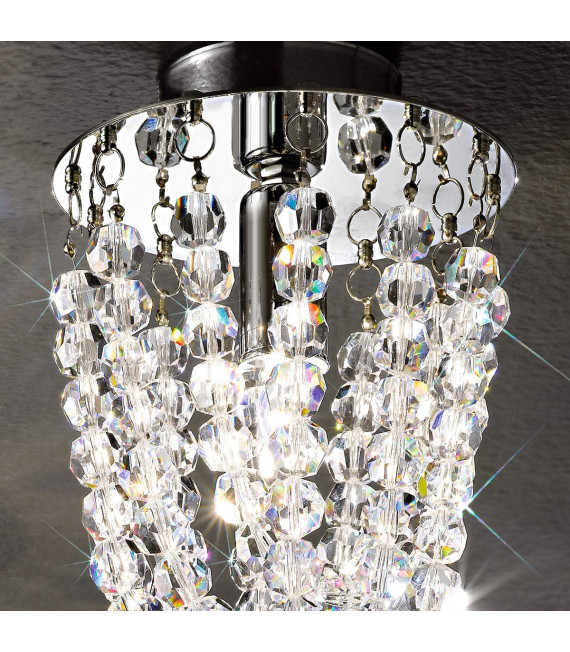 Design spot CASCADE cromato 1 lampadina