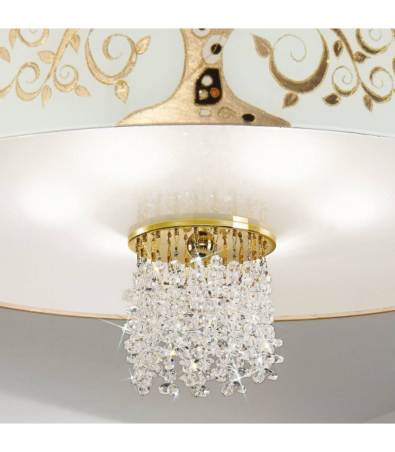 Design Deckenleuchte EMOZIONE 24 Karat Gold 6 Lampen