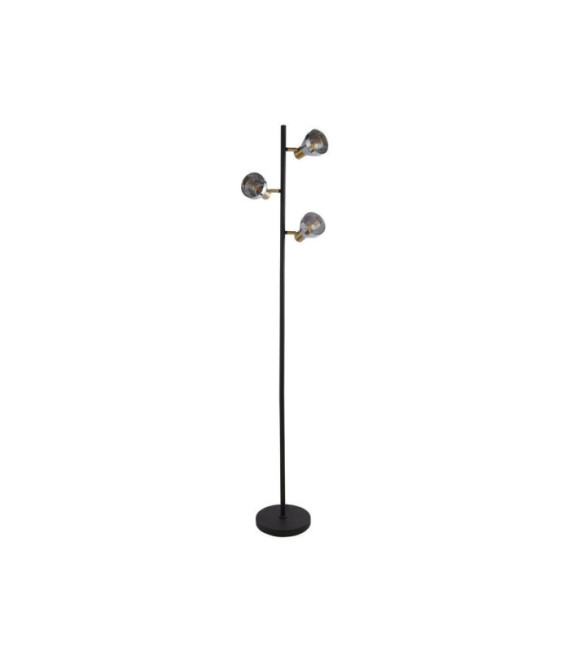 Westminster Floor Lamp Mild Steel Satin Brass, Smoked, Black