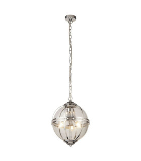Suspension Coronet Acier doux,verre Chrome