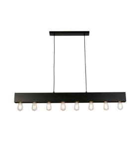 Piano-Pendelleuchte, Baustahl, Schwarz
