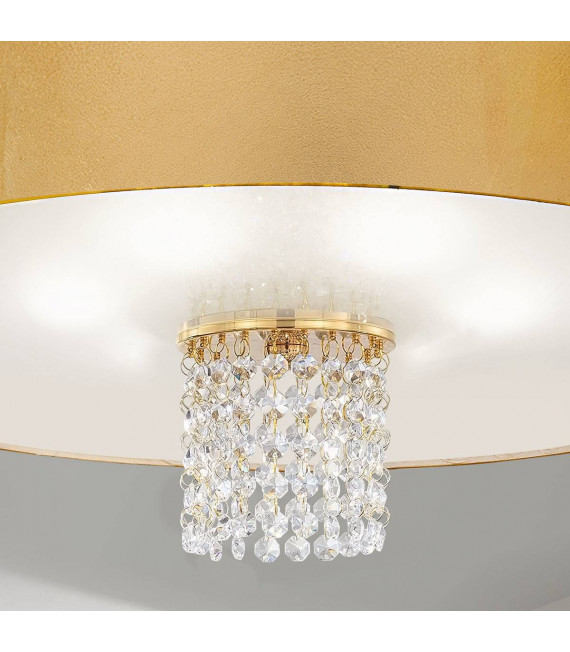 Design Deckenleuchte EMOZIONE 24 Karat Gold 6 Lampen