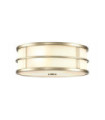 Plafonnier Fusion Verre Opale,Acier Laiton naturel peint