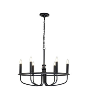 Suspension Capitol Acier Noir