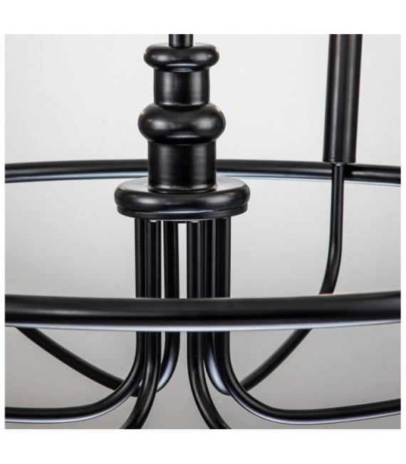 Suspension Capitol Acier Noir