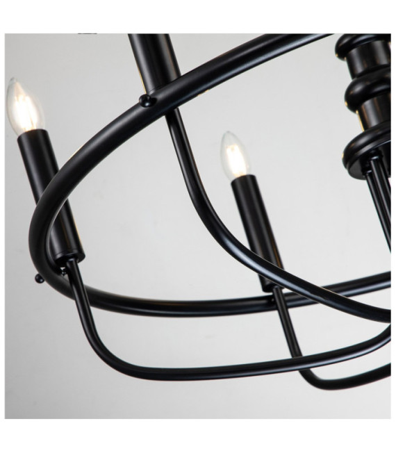Suspension Capitol Acier Noir