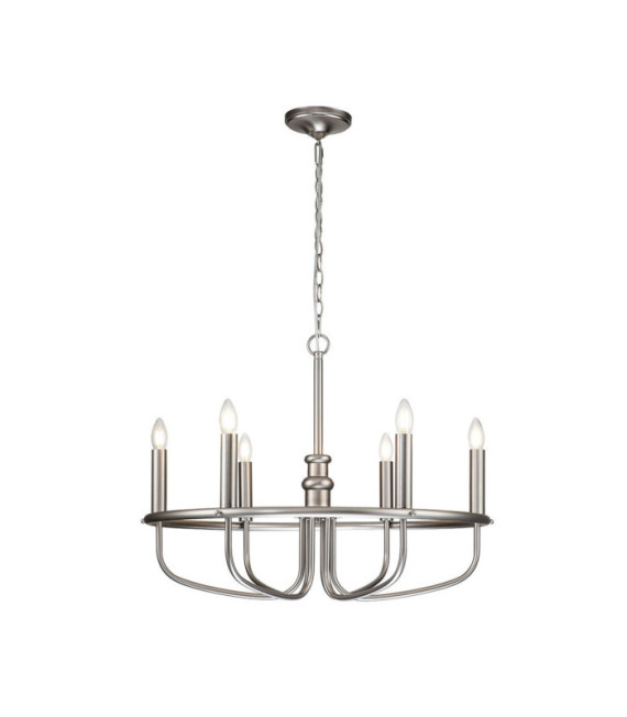 Suspension Capitol Acier Nickel brossé