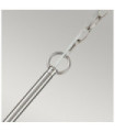 Suspension Capitol Acier Nickel brossé