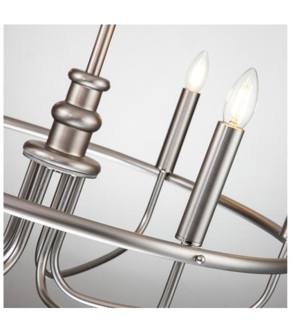 Capitol Pendant Lamp Brushed Nickel Steel