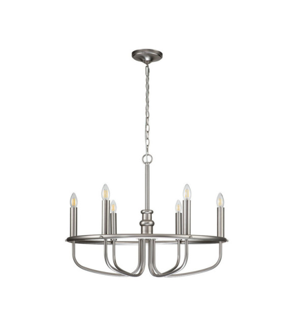 Capitol Pendant Lamp Brushed Nickel Steel