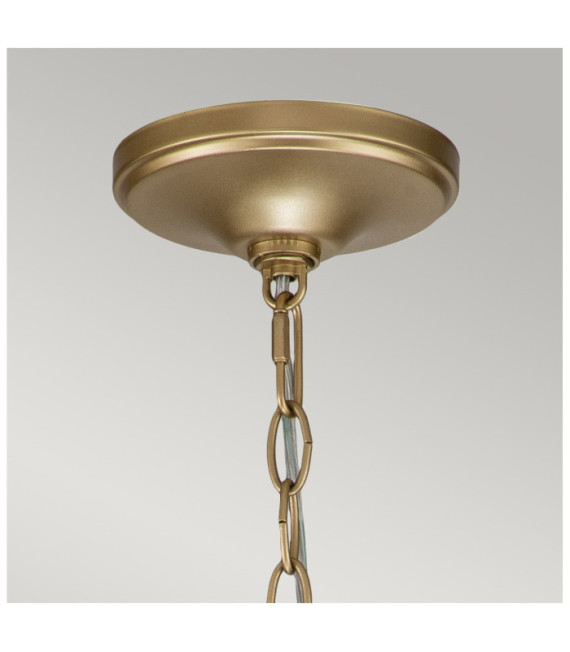 Suspension Capitol Acier Laiton naturel peint
