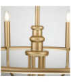 Suspension Capitol Acier Laiton naturel peint