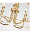 Suspension Capitol Acier Laiton naturel peint