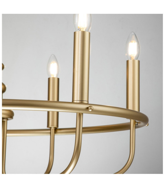 Capitol pendant light Steel Painted natural brass
