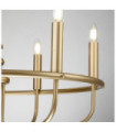 Capitol pendant light Steel Painted natural brass