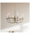 Suspension Capitol Acier Laiton naturel peint