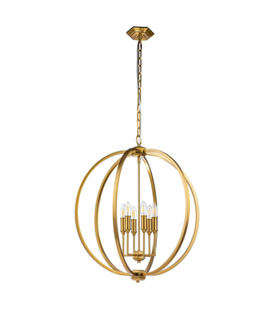 Suspension Feiss Acier Laiton bruni