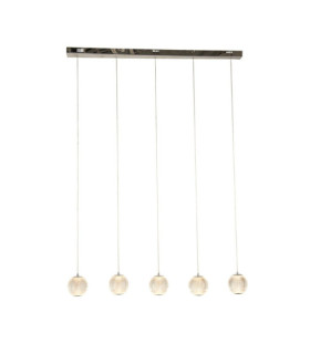 Lampada a sospensione Allure Acciaio dolce, acrilico cromato