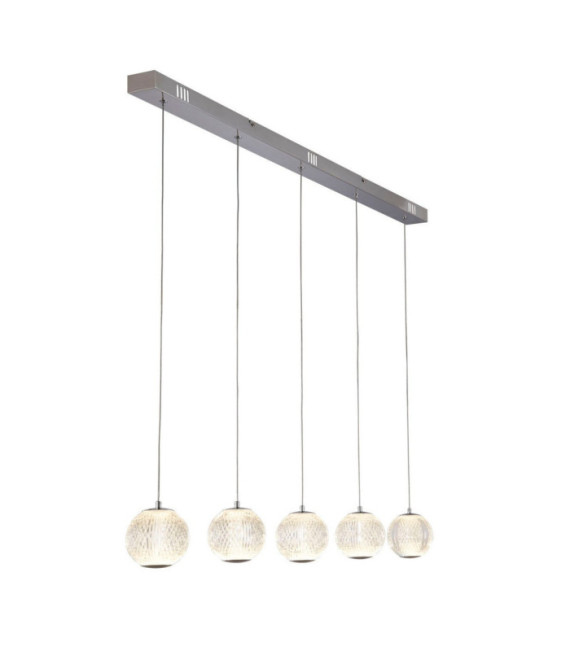 Allure pendant light Mild steel, acrylic Chrome