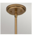 Hinkley Pendant Light Opal Glass, Heritage Brass Steel