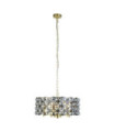 Suspension Iris Acier doux,verre Laiton