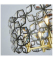 Suspension Iris Acier doux,verre Laiton