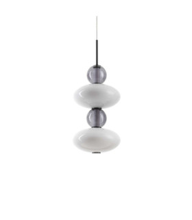 Suspension Lumiere Verre,Métal Noir