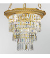 Chandelier classique MILORD CRYSTAL or Français 4 ampoules