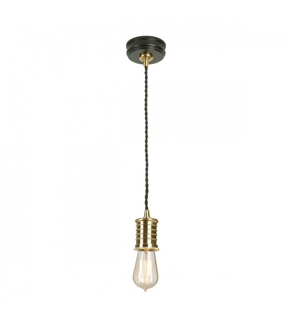plafonnier ventilateur vintage 2 ampoules e27 max 60w brun patiné
