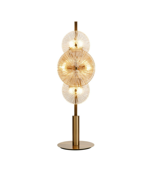 Lampe de table Wagon Acier doux,verre Laiton
