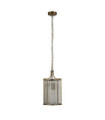 Victoria pendant light Mild steel Clear, antique brass