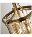 Suspension Victoria Acier doux Clair, laiton antique