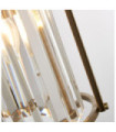 Victoria pendant light Mild steel Clear, antique brass