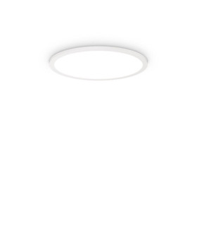 FLY Lámpara de techo LED Metal, plástico, aluminio Blanco mate