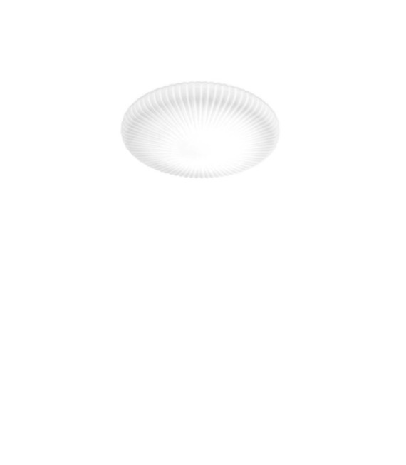 Atrium LED Ceiling Light Plastic, White Aluminum