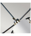 Suspension Balance Acrylique,nuances en acier Noir