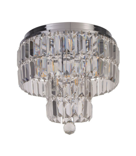 Plafonnier Empire Acier doux Chrome, clair