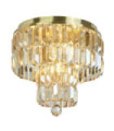Plafonnier Empire Acier doux,verre Laiton