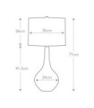 Job Table Lamp Ceramic Metallic Bronze