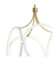 Kichler LED pendant light Iron, frosted acrylic, white aluminum with Champagne Gold