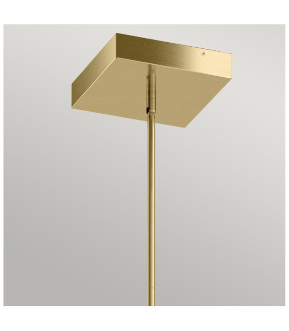 Kichler LED pendant light Iron, frosted acrylic, white aluminum with Champagne Gold
