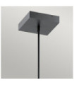 Kichler LED pendant light Iron, frosted acrylic, aluminum Matte black