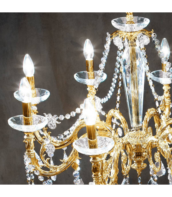 CONTARINI CRYSTAL Chandelier 8 lights - 2