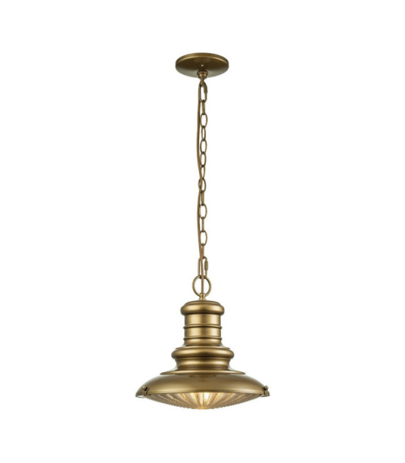 Lampada a sospensione per esterno Redding Vetro, Alluminio Verniciato bronzo invecchiato