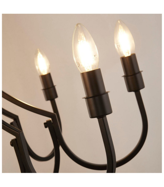 Suspension Lodge Acier doux Noir